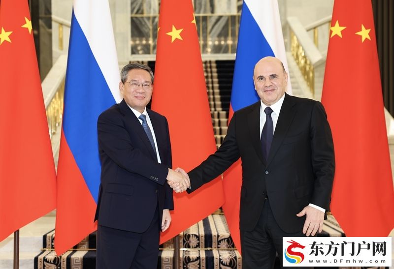 李强会见俄罗斯总理米舒斯京(图1)