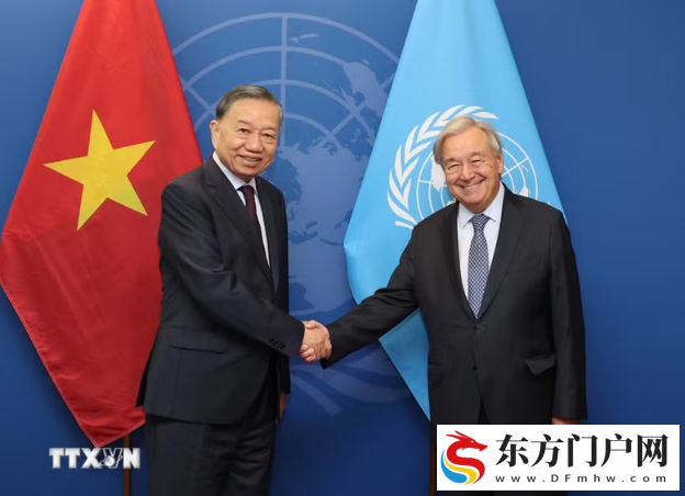 越共中央总书记、国家主席苏林会见联合国秘书长安东尼奥·古特雷斯