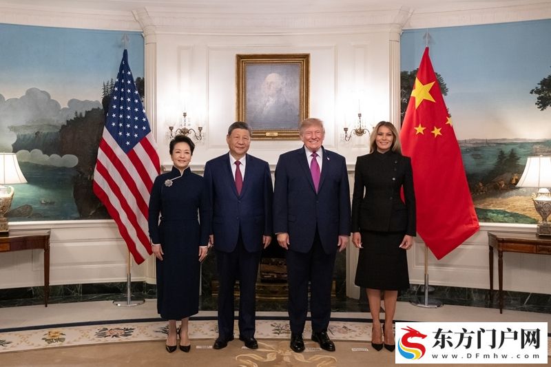 习近平出席美国总统特朗普在白宫举行的欢迎仪式(图4)