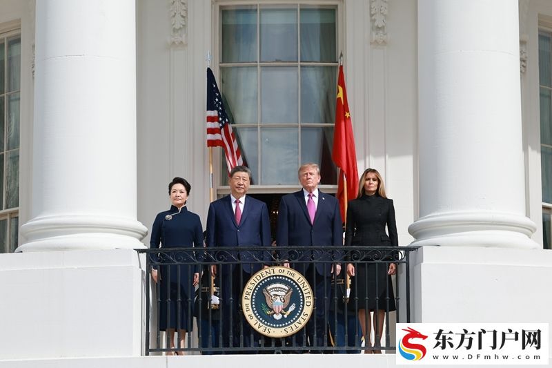 习近平出席美国总统特朗普在白宫举行的欢迎仪式(图11)