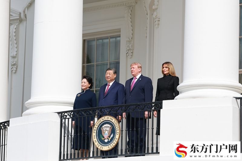 习近平出席美国总统特朗普在白宫举行的欢迎仪式(图12)