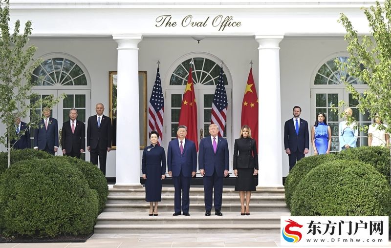 习近平出席美国总统特朗普在白宫举行的欢迎仪式(图15)