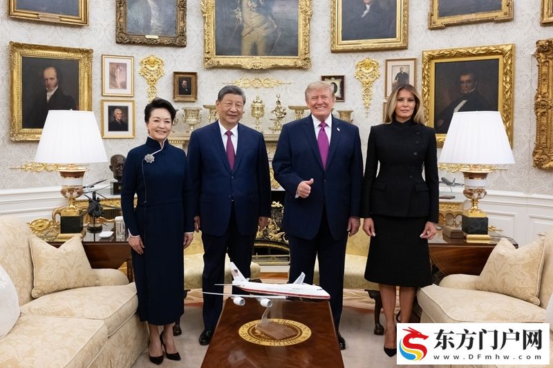 习近平出席美国总统特朗普在白宫举行的欢迎仪式(图25)